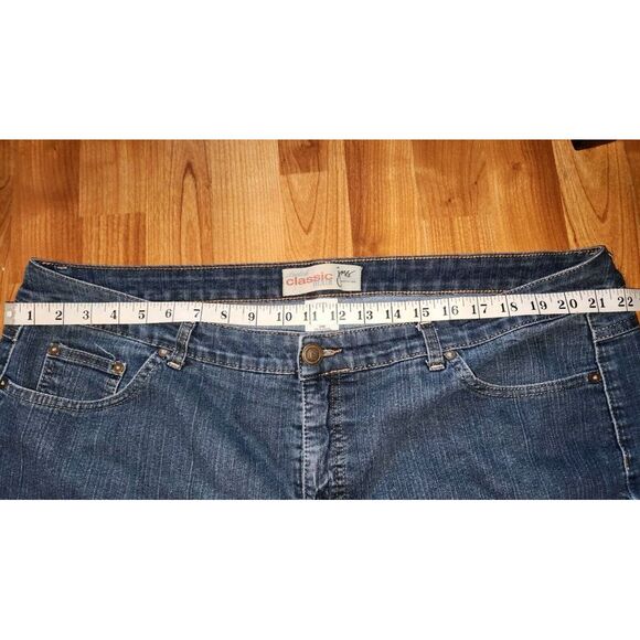 Just My Size Jeans 24W Women's Short Dark Blue Embroidered JMS Classic Fit - Picture 7 of 9